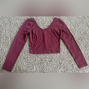 LuLuLemon Align Long Sleeve Shirt Mulled Wine Women’s Size 8.